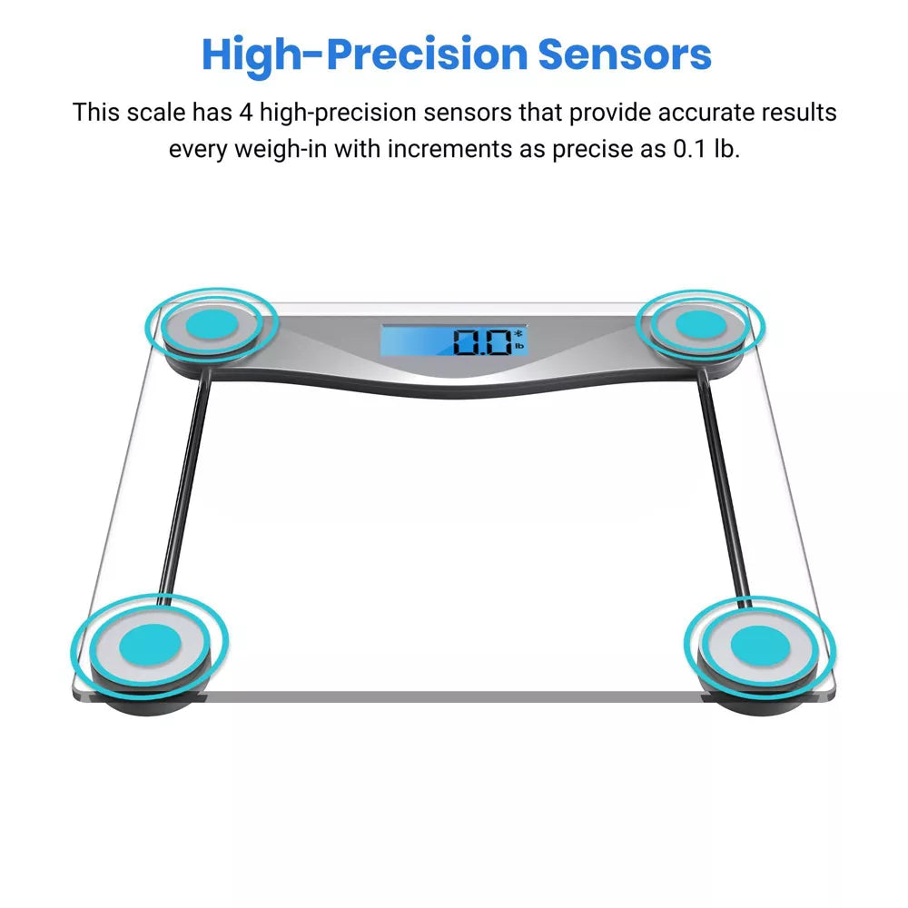 Smart Glass Body Weight Scale with Digital Display