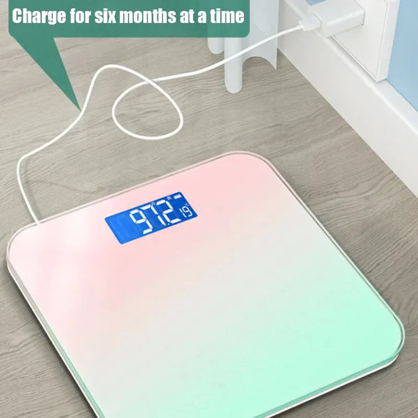 Smart Gradient Glass Body Scale With LCD Digital Display