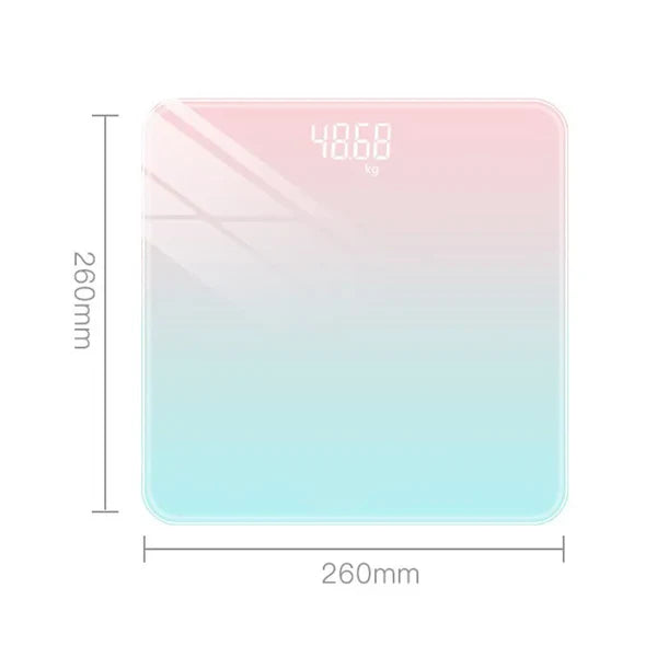 Smart Gradient Glass Body Scale With LCD Digital Display